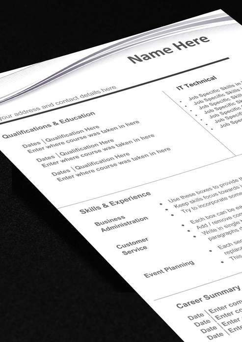 resume template free online word