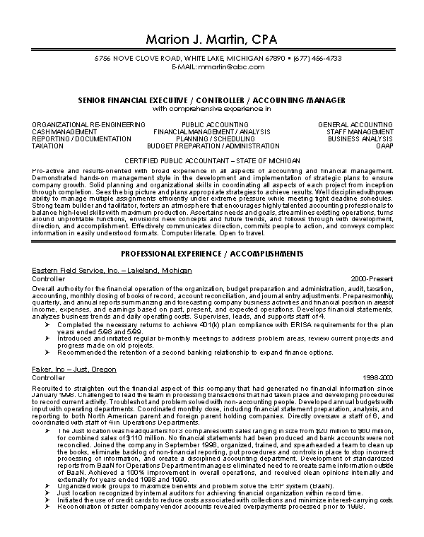 example-resume-finance-resume